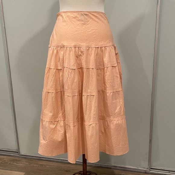 Blush | Nude Midi Skirt - Picture 3 of 9